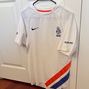 Nike White Soccer Jersey - NEDERLAND